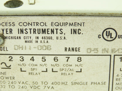 Dwyer DH11-006 Differential Pressure Controller Selectable 0.500" WC