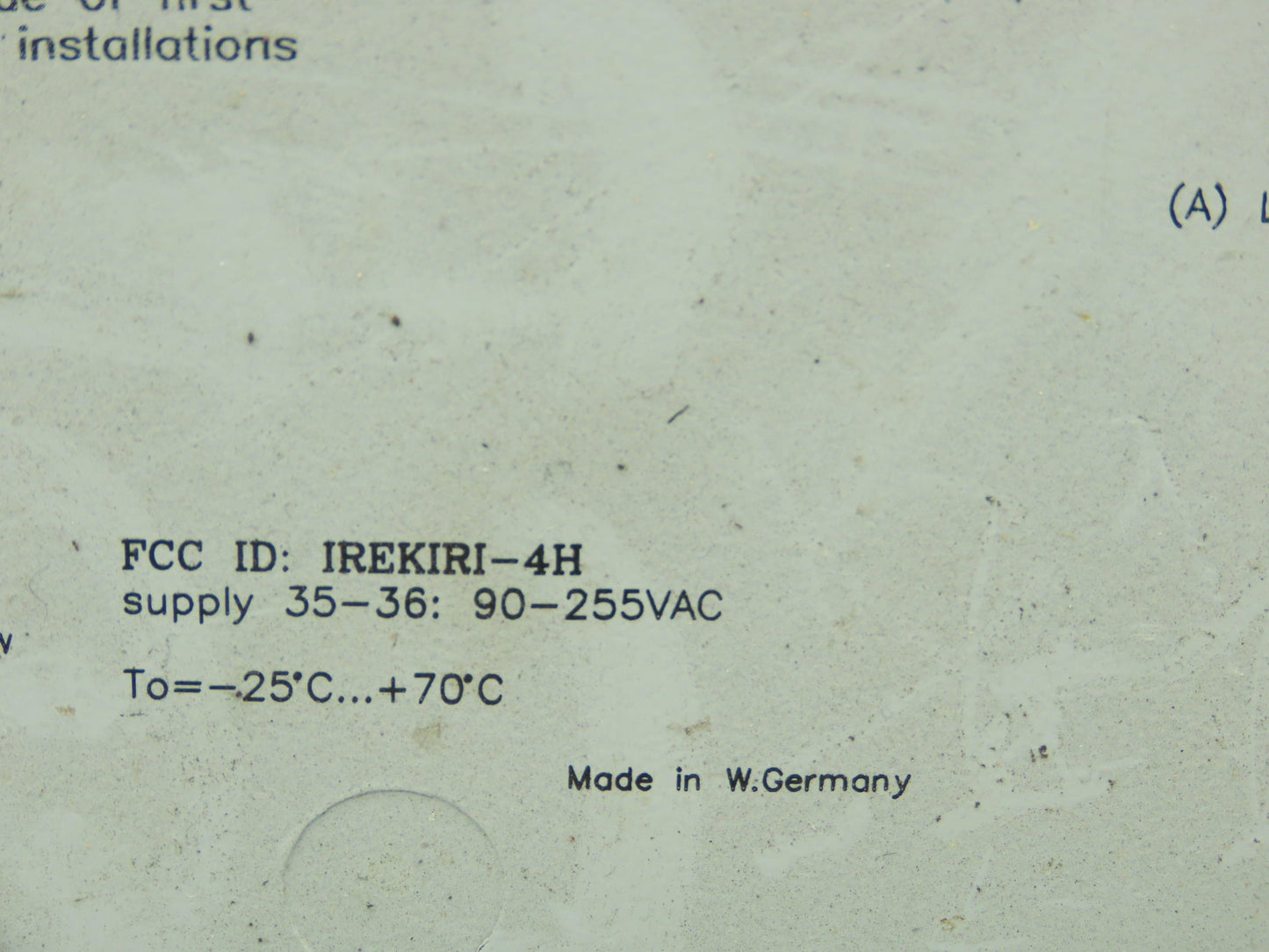 Pepperl Fuchs IREKIRI-4H Microlog System Control System Data Logger