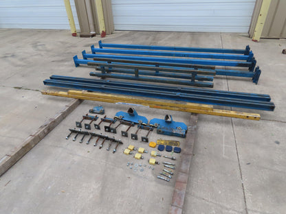 Gorbel 1/4 Ton 500 Lb Free Standing Workstation Bridge Crane 8' Span 7' Runway