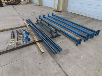 Gorbel 1/4 Ton 500 Lb Free Standing Workstation Bridge Crane 8' Span 7' Runway