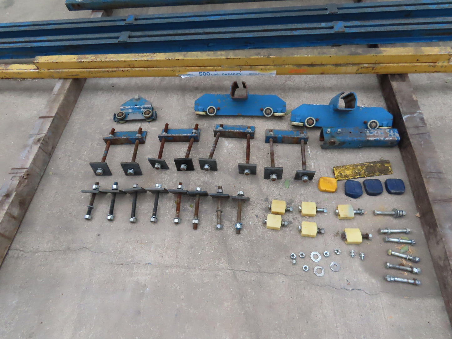 Gorbel 1/4 Ton 500 Lb Free Standing Workstation Bridge Crane 8' Span 7' Runway