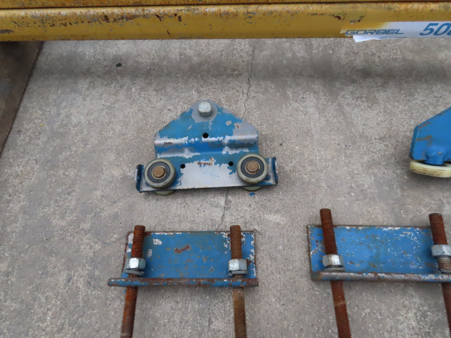 Gorbel 1/4 Ton 500 Lb Free Standing Workstation Bridge Crane 8' Span 7' Runway