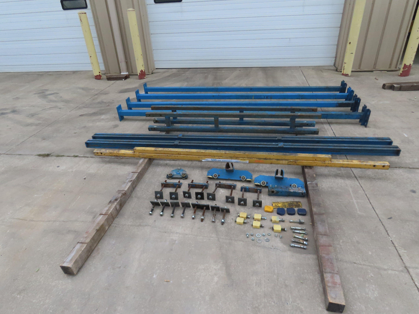 Gorbel 1/4 Ton 500 Lb Free Standing Workstation Bridge Crane 8' Span 7' Runway