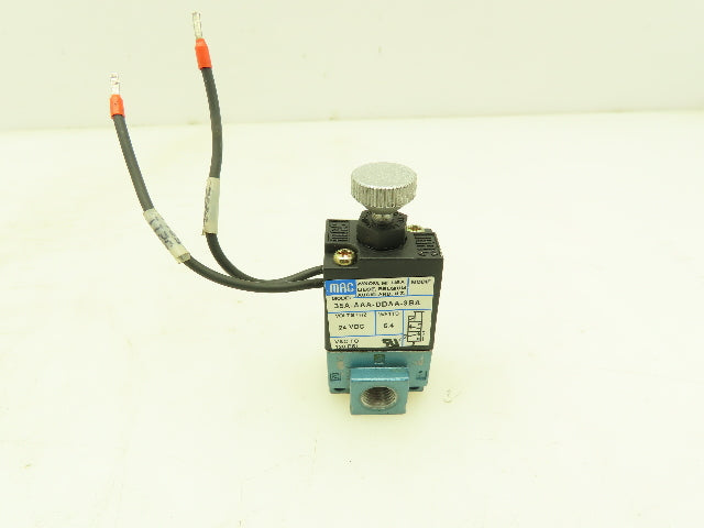 Mac 35A-AAA-DDAA-3BA Pneumatic Air Solenoid Valve 24VDC 3 Way NC 120PSI 1/8" NPT