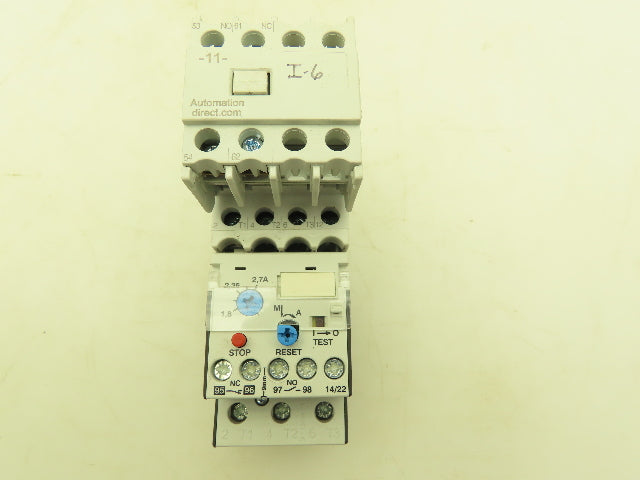 Automation Direct GH15BN Motor Starter Contactor 30A 690V 3Ph 1.8-2.7A Overload