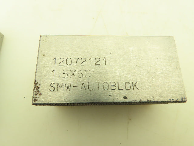 SMW Autoblock 12072121 Metric Serrated Soft Top Chuck Jaws 1.5x 60°   Lot of 3