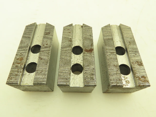 SMW Autoblock 12072121 Metric Serrated Soft Top Chuck Jaws 1.5x 60°   Lot of 3