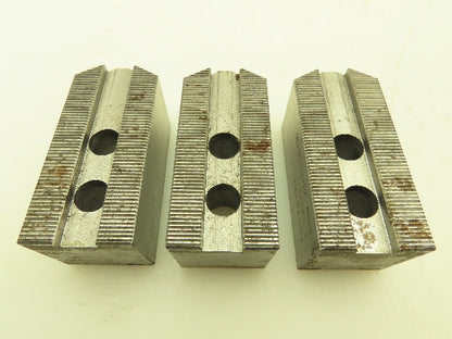 SMW Autoblock 12072121 Metric Serrated Soft Top Chuck Jaws 1.5x 60°   Lot of 3