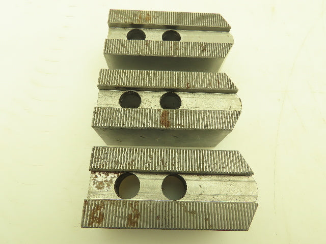 SMW Autoblock 12072121 Metric Serrated Soft Top Chuck Jaws 1.5x 60°   Lot of 3