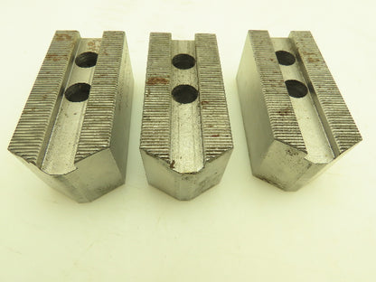 SMW Autoblock 12072121 Metric Serrated Soft Top Chuck Jaws 1.5x 60°   Lot of 3