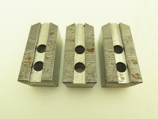 SMW Autoblock 12072121 Metric Serrated Soft Top Chuck Jaws 1.5x 60°   Lot of 3