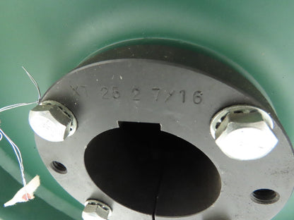 12"x 38" Crowned Steel Drum Roller Conveyor Drive Pulley QD Hub 2-7/16" Bore