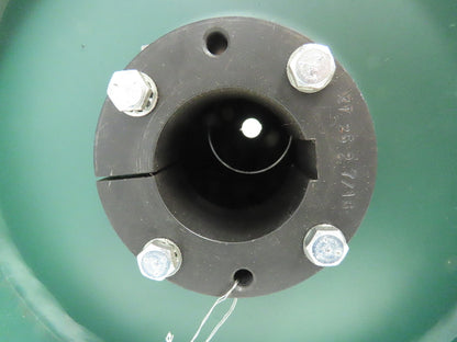 12"x 38" Crowned Steel Drum Roller Conveyor Drive Pulley QD Hub 2-7/16" Bore