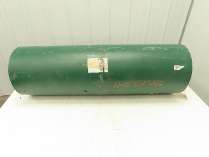 12"x 38" Crowned Steel Drum Roller Conveyor Drive Pulley QD Hub 2-7/16" Bore