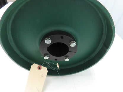 12"x 38" Crowned Steel Drum Roller Conveyor Drive Pulley QD Hub 2-7/16" Bore