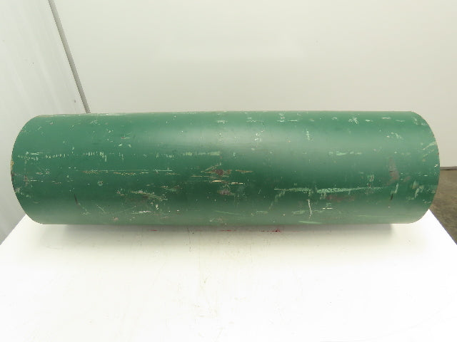 12"x 38" Crowned Steel Drum Roller Conveyor Drive Pulley QD Hub 2-7/16" Bore