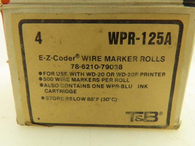 Thomas & Betts WPR-125A E-Z Coder Wire Marker Rolls Lot of 3