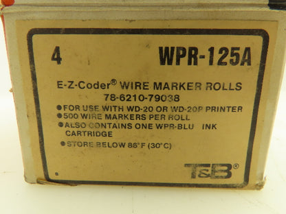Thomas & Betts WPR-125A E-Z Coder Wire Marker Rolls Lot of 3
