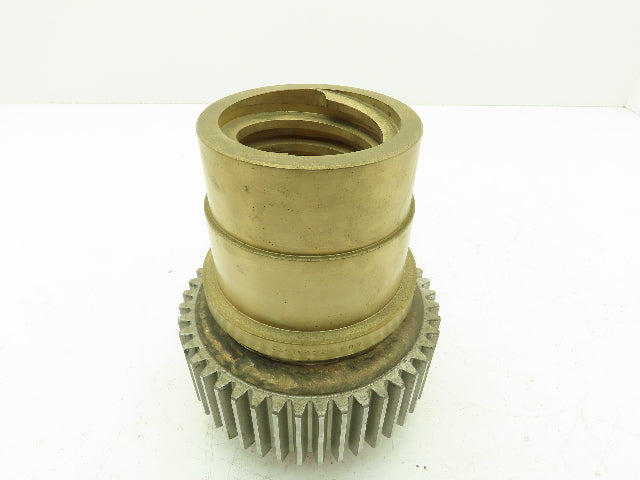 Bourn & Koch SUN 30001873 Brass Table Feed Screw Nut 45 Tooth Gear Hub