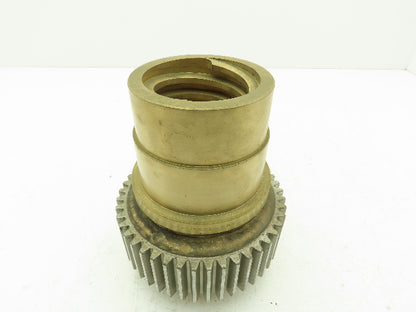 Bourn & Koch SUN 30001873 Brass Table Feed Screw Nut 45 Tooth Gear Hub
