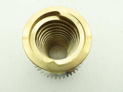 Bourn & Koch SUN 30001873 Brass Table Feed Screw Nut 45 Tooth Gear Hub