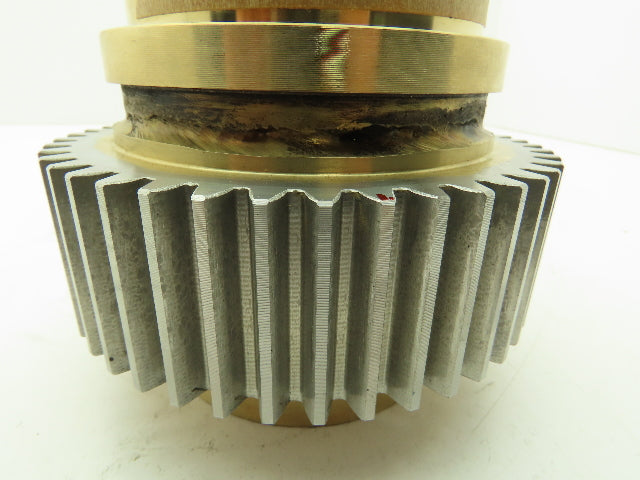 Bourn & Koch SUN 30001873 Brass Table Feed Screw Nut 45 Tooth Gear Hub