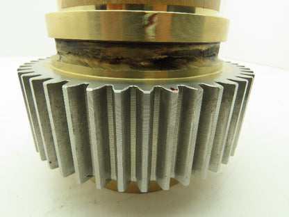 Bourn & Koch SUN 30001873 Brass Table Feed Screw Nut 45 Tooth Gear Hub