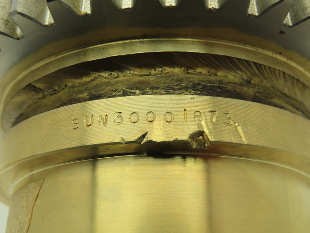 Bourn & Koch SUN 30001873 Brass Table Feed Screw Nut 45 Tooth Gear Hub