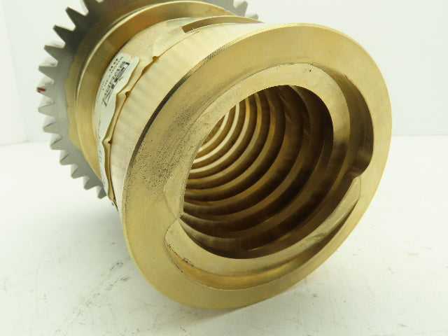 Bourn & Koch SUN 30001873 Brass Table Feed Screw Nut 45 Tooth Gear Hub