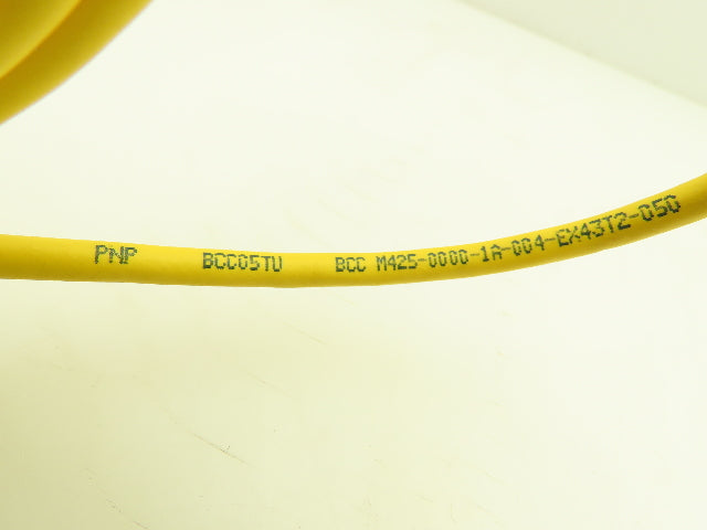 Balluff BCC05TU Cordset BCC M425-0000-1A-004-EX43T2-050 5m Long 90 End Lot of 4