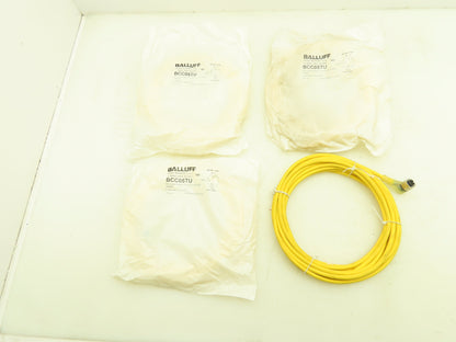 Balluff BCC05TU Cordset BCC M425-0000-1A-004-EX43T2-050 5m Long 90 End Lot of 4