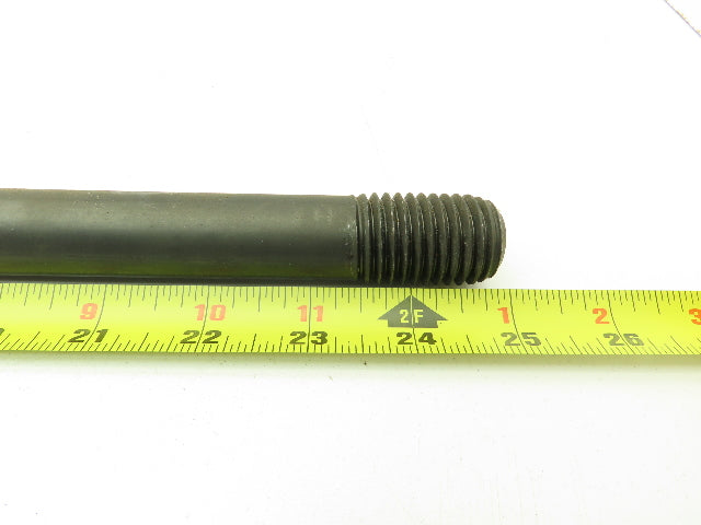 M24 - 3.0 x 630mm Double-Ended Threaded Stud Plain Center Black Oxide Lot of 10