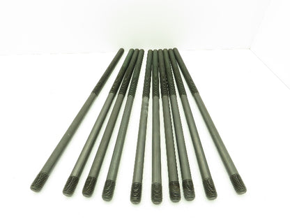 M24 - 3.0 x 630mm Double-Ended Threaded Stud Plain Center Black Oxide Lot of 10