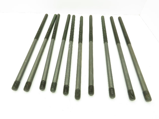 M24 - 3.0 x 630mm Double-Ended Threaded Stud Plain Center Black Oxide Lot of 10