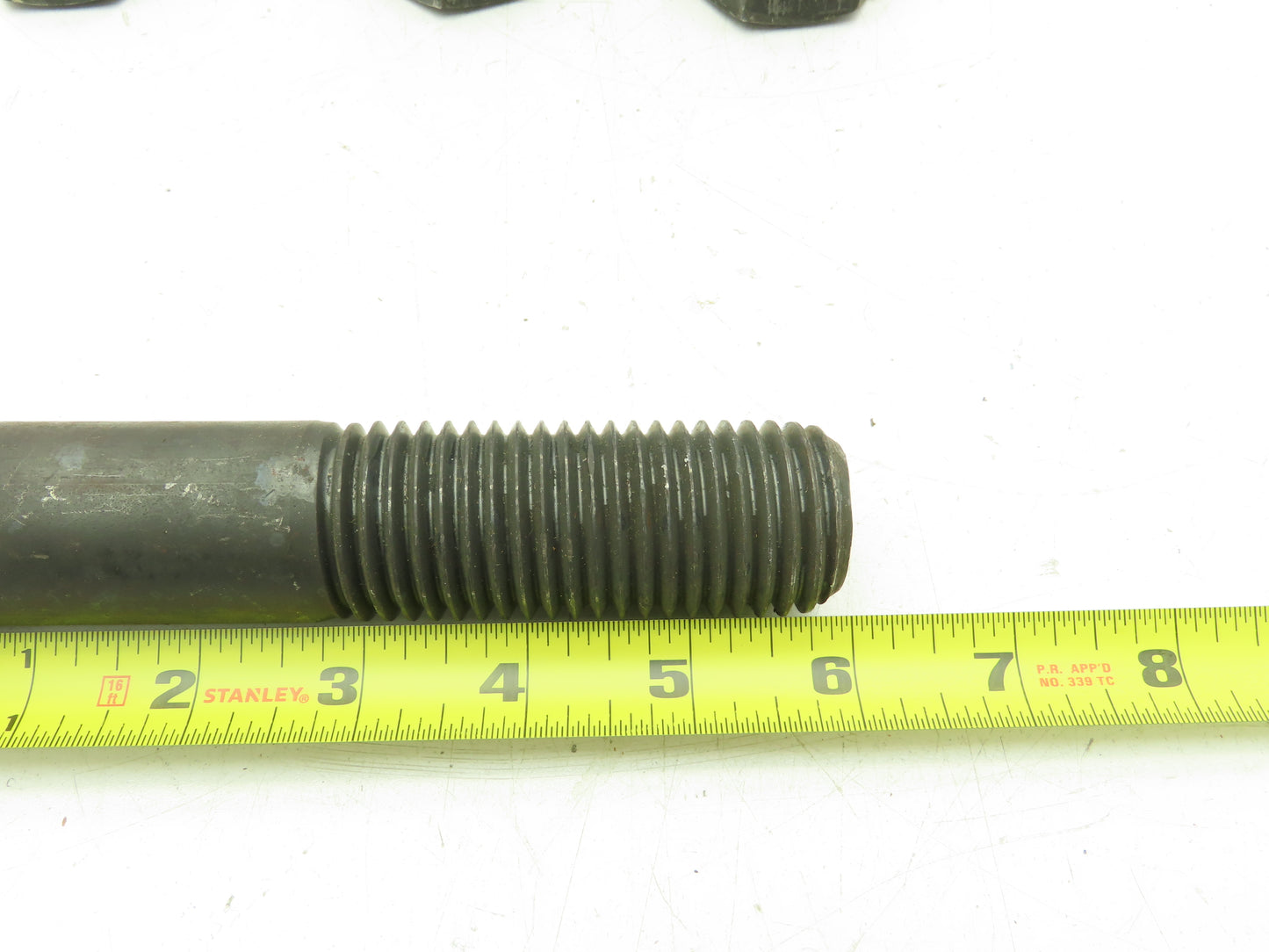 1-1/4"-7 x 6" Grade 8 Hex Head Cap Screw Bolt Coarse Thread Black Oxide Lot of 9