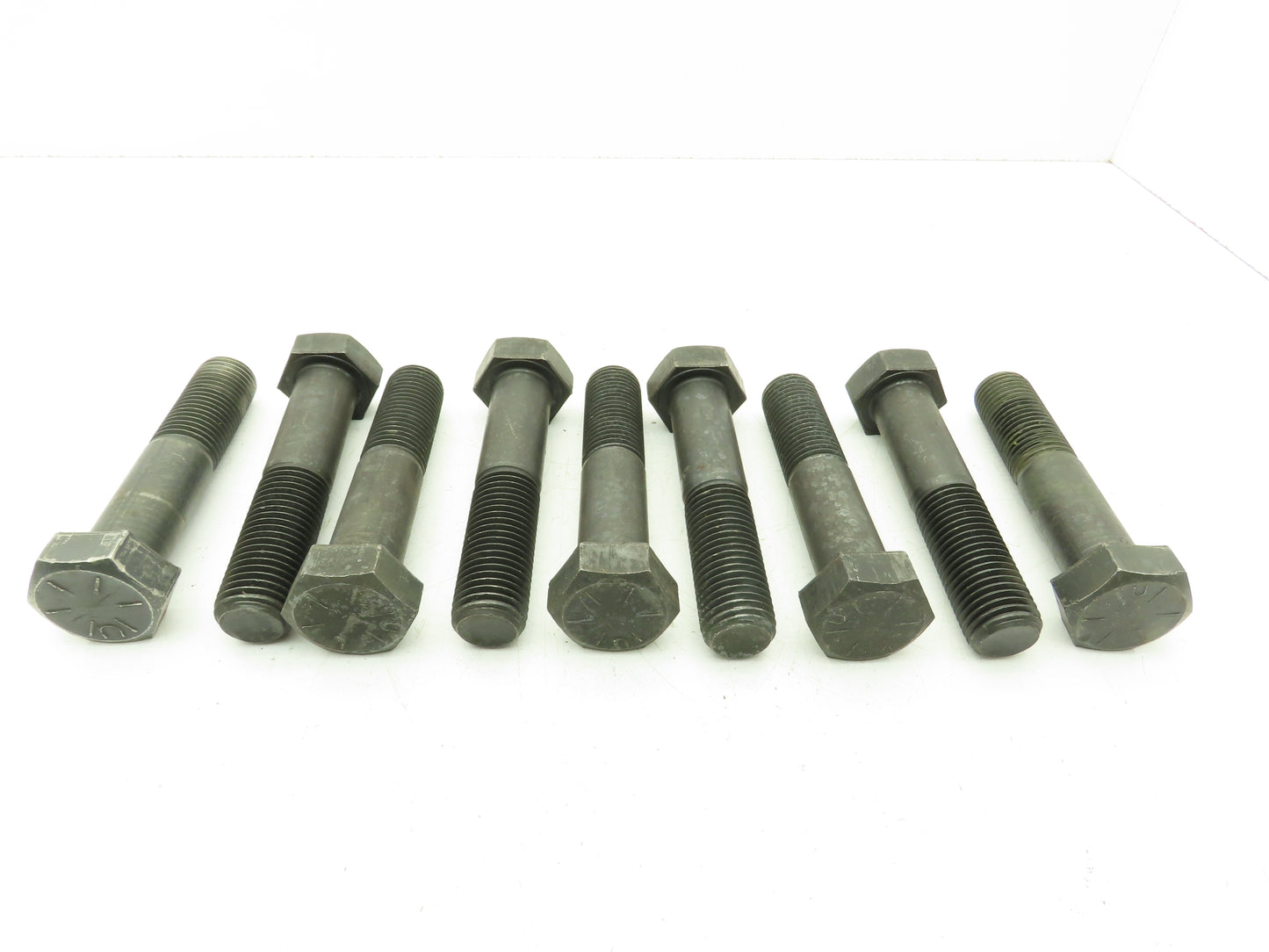 1-1/4"-7 x 6" Grade 8 Hex Head Cap Screw Bolt Coarse Thread Black Oxide Lot of 9