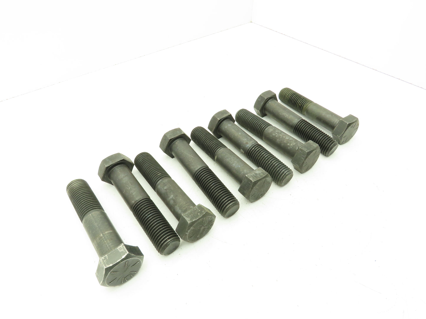 1-1/4"-7 x 6" Grade 8 Hex Head Cap Screw Bolt Coarse Thread Black Oxide Lot of 9