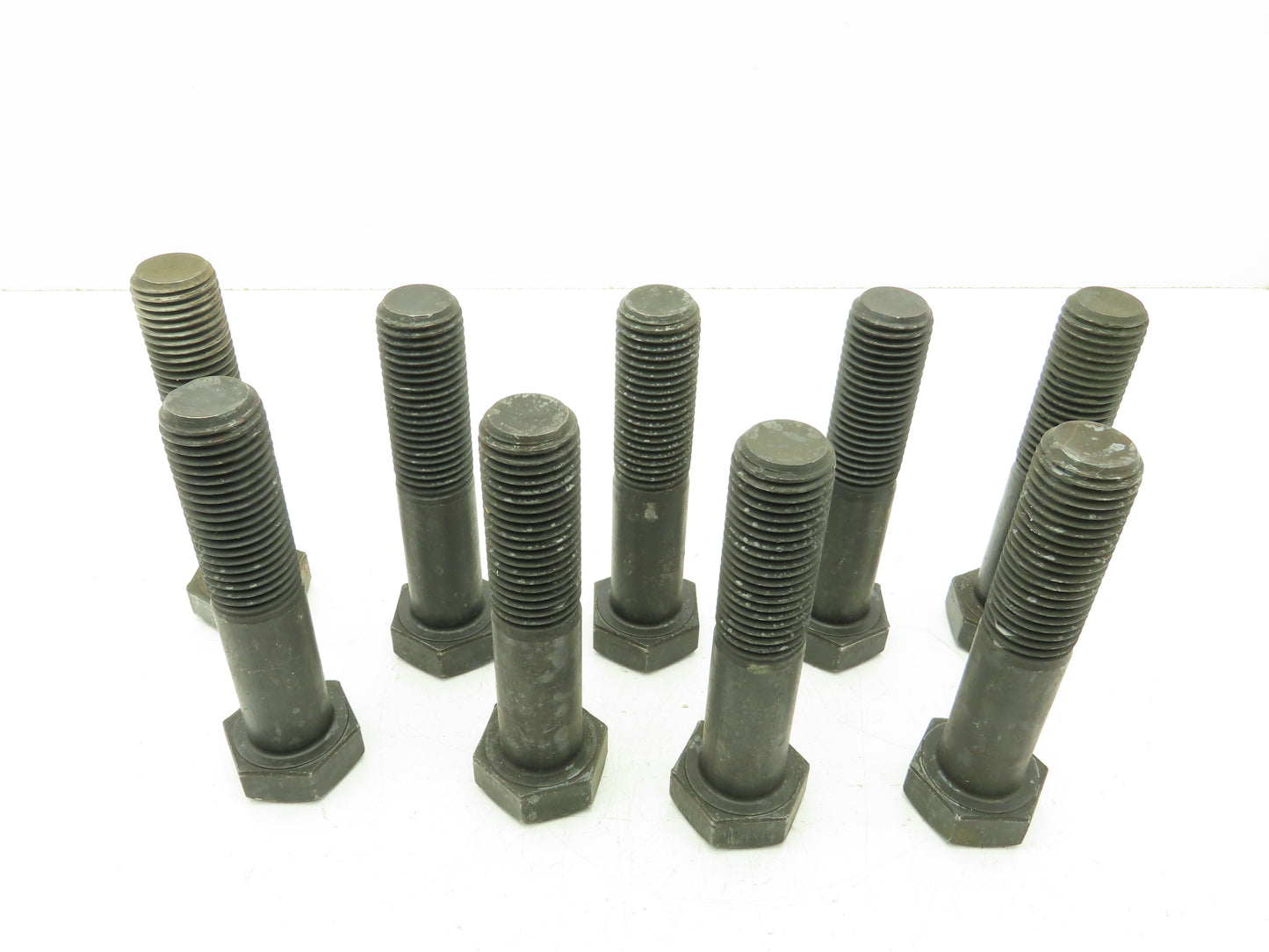 1-1/4"-7 x 6" Grade 8 Hex Head Cap Screw Bolt Coarse Thread Black Oxide Lot of 9
