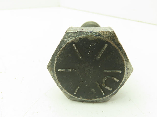1-1/4-7 x 4-1/2" Grade 8 Hex Head Cap Screw Bolt Coarse Black Oxide  Lot of 9