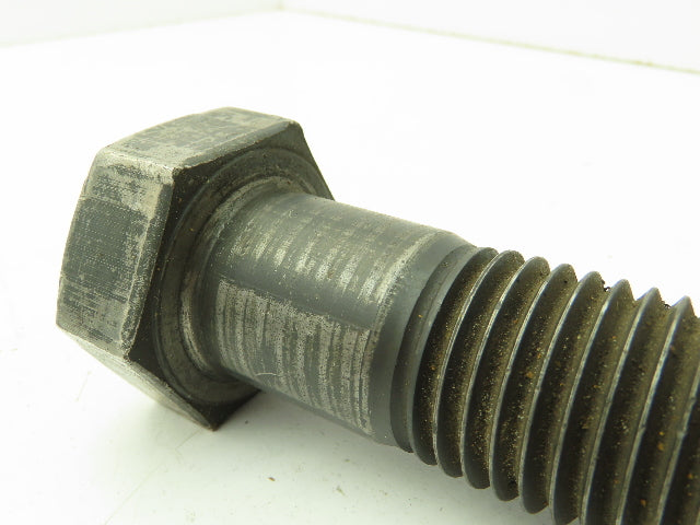 1-1/4-7 x 4-1/2" Grade 8 Hex Head Cap Screw Bolt Coarse Black Oxide  Lot of 9
