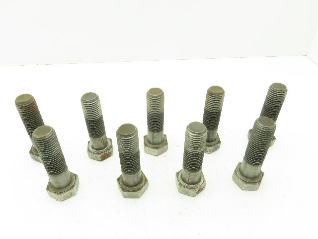 1-1/4-7 x 4-1/2" Grade 8 Hex Head Cap Screw Bolt Coarse Black Oxide  Lot of 9
