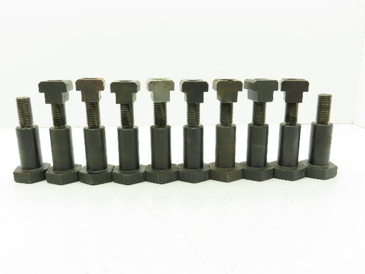 M24 - 3.0 x 2" Thread Shoulder Bolt 1" T-Slot Nut Machine Table Bolt  Lot of 10