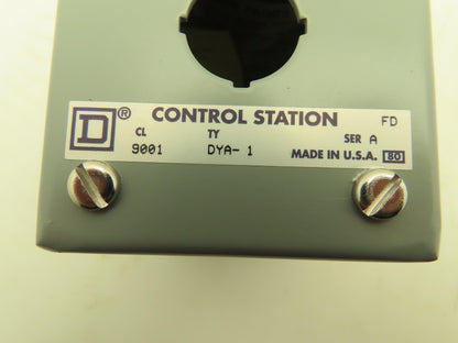 Hoffman E-1PBGX Control Station Steel Enclosure 1-Hole 22.5mm