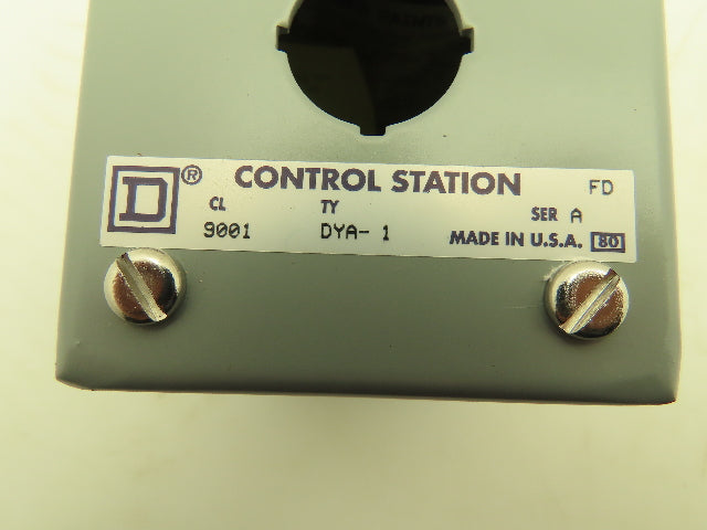 Hoffman E-1PBGX Control Station Steel Enclosure 1-Hole 22.5mm