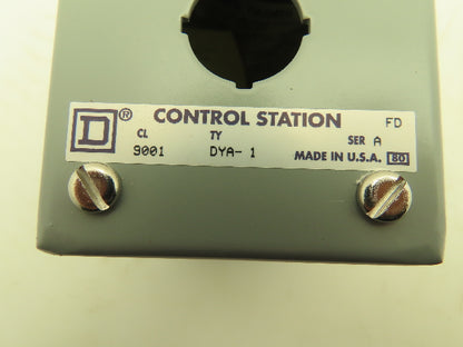 Hoffman E-1PBGX Control Station Steel Enclosure 1-Hole 22.5mm