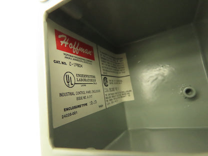 Hoffman E-1PBGX Control Station Steel Enclosure 1-Hole 22.5mm