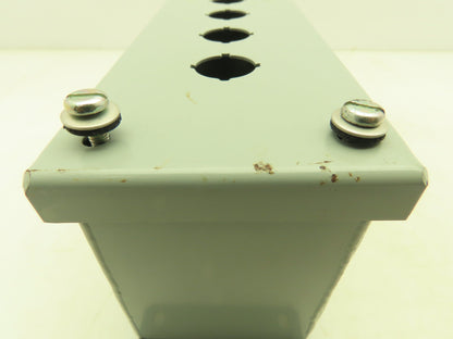 GE CR204HEG14 Steel Enclosure 4-Hole Control Station 22.5mm Pushbutton