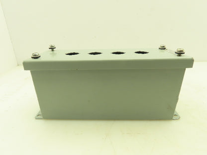 GE CR204HEG14 Steel Enclosure 4-Hole Control Station 22.5mm Pushbutton