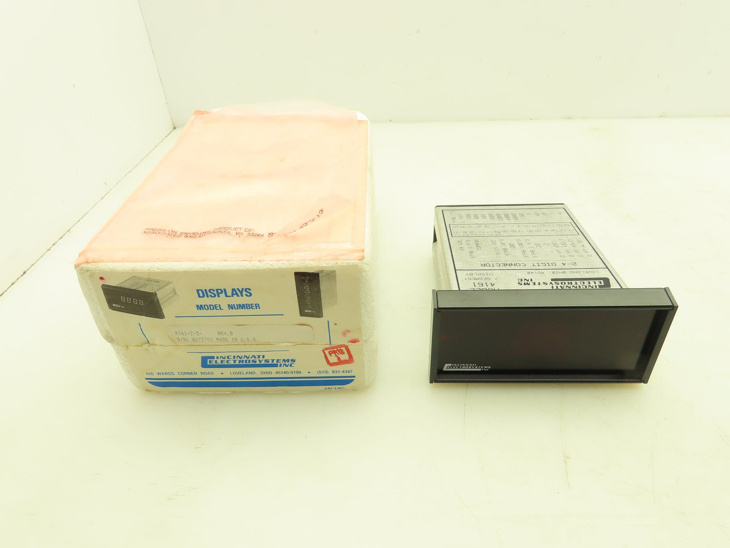 Cincinnati Electrosystems 4161-2-5 Digital Panel Meter 2-Digit LED Display