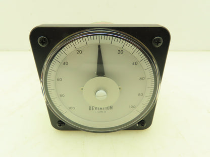 Yokogawa Transcat EIL DB-40 Panel Meter DC Ammeter Gauge 100-0-100 Deviation 4"